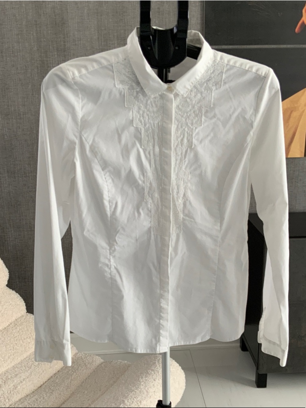 Inwear Classic White Button-Down Shirt with embroidery 14